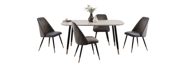 Gray deals dining table